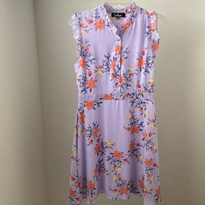 Lulus flower purple dress
